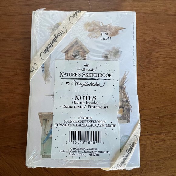 NWT Hallmark Nature's Sketchbook by MARJOLEIN BASTIN VTG Stationary Note Cards - Picture 5 of 7